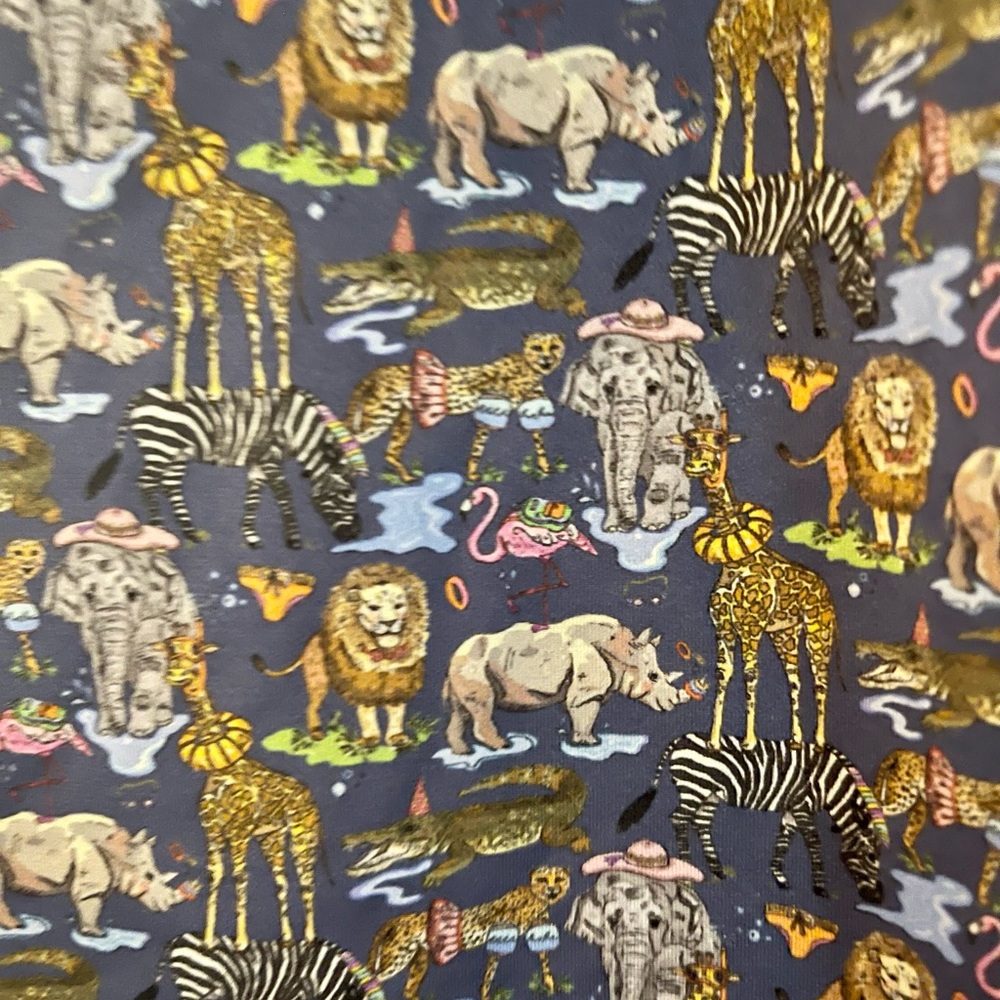 Liberty London crewcuts queue for the zoo Stella McCartney swimsuit